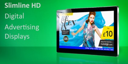 Slimline Digital Advertising Displays
